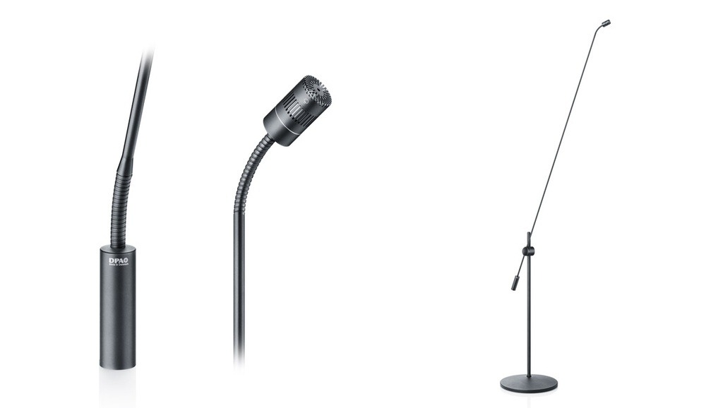 DPA 4018 Supercardioid Mic, Black, XLR, 122 cm (48 in) Boom, Floor Stand, Single Mic