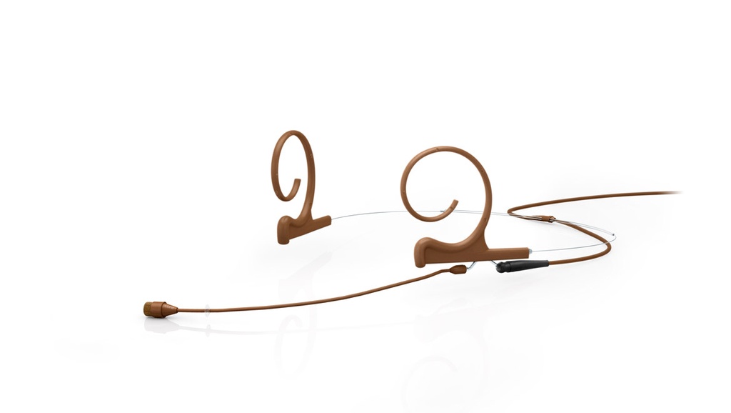 DPA 4266 CORE Omni Flex Headset Mic, 90  mm Boom, Brown, 3-pin LEMO