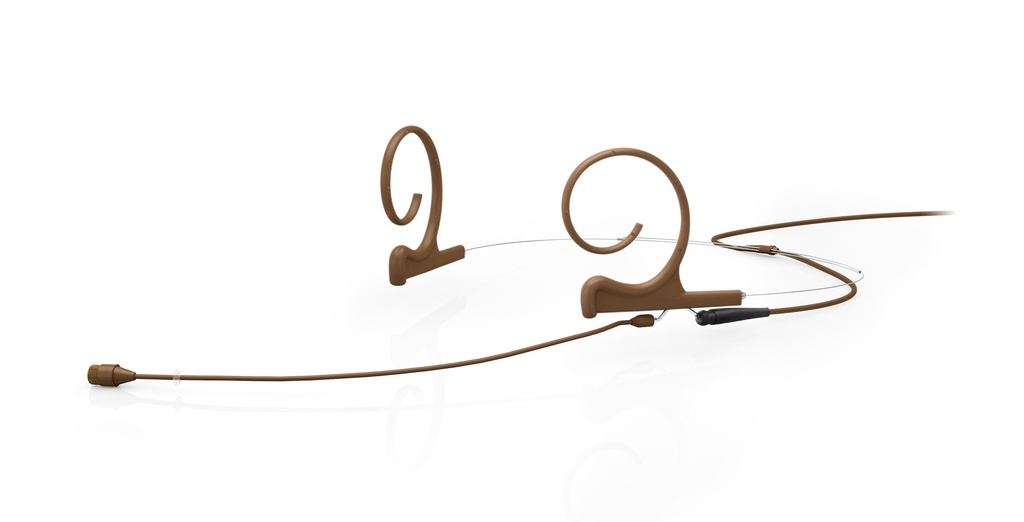 DPA 4266 CORE+ Omni Flex Headset Mic, 110 mm Boom, Brown, MicroLock